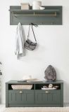 Garderobenpaneel Forres in gr�n Landhausstil Wandgarderobe 109 x 40 cm