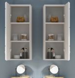 Badezimmer H�ngeschrank Leon in wei� Hochglanz Badschrank h�ngend 30 x 77 cm
