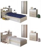 Parisot Kinder- und Jugendzimmer Set 5-teilig Charly16 in Akazie und wei�