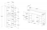 Parisot Gaming Set Gaming1 in schwarz Gaming Schreibtisch und 2x Schrank inkl. LED Beleuchtung