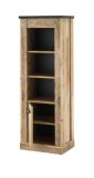 Midischrank Stove in Used Wood hell und anthrazit Regalschrank 51 x 146 cm
