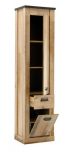 Stauraumschrank Stove in Used Wood hell und anthrazit Mehrzweckschrank 51 x 201 cm