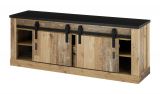 TV-Lowboard Stove in Used Wood hell und anthrazit TV Unterteil in Komforth�he 162 x 61 cm