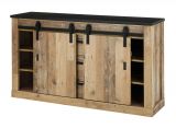 Sideboard Stove in Used Wood hell und anthrazit Kommode 162 x 91 cm