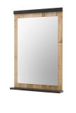 Garderobenspiegel Stove in Used Wood hell und anthrazit Wandspiegel mit Ablage 66 x 95 cm
