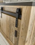 Garderobe Set 5-teilig Stove in Used Wood hell und anthrazit Garderobenkombination 206 x 200 cm