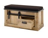 Garderobe Set 5-teilig Stove in Used Wood hell und anthrazit Garderobenkombination 206 x 200 cm