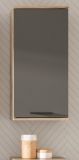 Badezimmer H�ngeschrank Tomaso in Nox Eiche und Basalt grau Badschrank 37 x 77 cm, Soft-Close