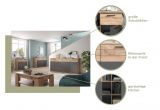Kommode Tomaso in Nox Eiche und Basalt grau Wohn- und Esszimmer Sideboard 80 x 87 cm