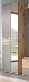 Garderobenschrank Tomaso in Nox Eiche und Basalt grau Garderobe oder gro�er Schuhschrank 70 x 200 cm