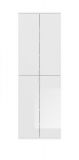 Garderobenschrank SystemX in wei� Hochglanz Schuhschrank 61 x 193 cm