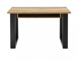 Schreibtisch Stove in Used Wood hell und anthrazit Laptoptisch f�r Homeoffice und B�ro 125 x 60 cm