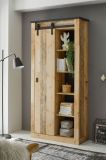 Aktenschrank Stove in Used Wood hell und anthrazit B�ro Regalschrank 93 x 201 cm