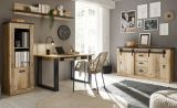 B�ro Kommode Stove in Used Wood hell und anthrazit Sideboard 162 x 91 cm