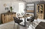 B�ro Kommode Stove in Used Wood hell und anthrazit Sideboard 162 x 91 cm