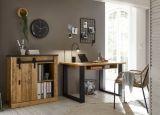 B�rom�bel Set Stove in Used Wood hell und anthrazit mit Aktenschrank