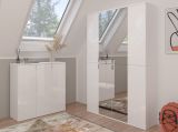 Kommode SystemX in wei� Hochglanz Mehrzweckschrank 61 x 99 cm