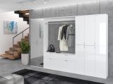Kommode SystemX in wei� Hochglanz Mehrzweckschrank 61 x 99 cm