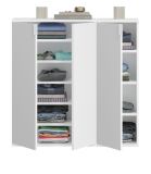 Kommode SystemX in wei� Hochglanz Sideboard Mehrzweckschrank 91 x 99 cm