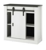 Kommode Stove in wei� Pinie und anthrazit Landhaus Schiebet�renkommode 93 x 91 cm