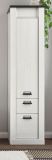 Stauraumschrank Stove in wei� Pinie und anthrazit Landhaus Mehrzweckschrank 51 x 201 cm