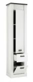 Stauraumschrank Stove in wei� Pinie und anthrazit Landhaus Mehrzweckschrank 51 x 201 cm