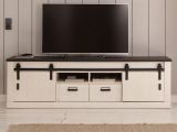 TV-Lowboard Stove in wei� Pinie und anthrazit Landhaus TV Unterteil in Komforth�he 201 x 61 cm