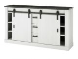 Sideboard Stove in wei� Pinie und anthrazit Landhaus Kommode 162 x 91 cm