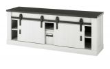 Wohnwand Stove in wei� Pinie und anthrazit Landhaus Wohnkombination 4-teilig 388 x 201 cm