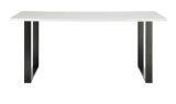 Esszimmer Set Stove in wei� Pinie und anthrazit Landhaus Speisezimmer 3-teilig mit Esstisch, Vitrine und Sideboard