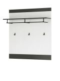 Garderobe Set 4-teilig Stove in wei� Pinie und anthrazit Landhaus Garderobenkombination 164 x 201 cm