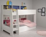 Parisot Etagenbett TamTam11 in wei� mit blau oder pink Kinder und Jugendzimmer Hochbett 208 x 164 cm