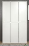 Garderobenschrank Metro in Wei�, Garderobe und Schuhschrank 111 x 191 cm