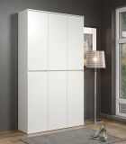 Garderobenschrank Metro in Wei�, Garderobe und Schuhschrank 111 x 191 cm