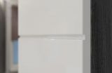 Badm�bel Set 5-teilig Shawn in wei� Hochglanz und Rauchsilber grau Badkombination 164 x 191 cm