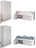 Parisot Kinder- und Jugendzimmer Smoozy22 in wei� Kiefer mit blau oder pink Komplett-Set 3-teilig