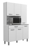 Parisot K�chenschrank Spring in wei� und grau K�che Buffet 120 x 181 cm