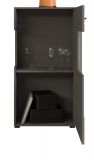Vitrine Freno in Nox Eiche und Basalt grau matt Wohn- und Esszimmer Standvitrine 60 x 118 cm