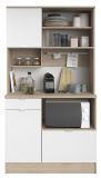 Parisot K�chenbuffet Socool11 in wei� und Jackson Eiche Buffetschrank 100 x 184 cm