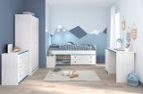 Parisot Kinder- und Jugendzimmer Smoozy36 in wei� Kiefer mit blau oder pink Komplett-Set 5-teilig