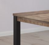 Esstisch Concrete in Eiche Tabak und schwarz K�chentisch 160 x 90 cm