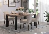 Esstisch Concrete in Eiche Tabak und schwarz K�chentisch 160 x 90 cm