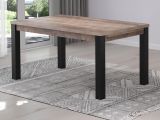 Esstisch Concrete in Eiche Tabak und schwarz K�chentisch 160 x 90 cm