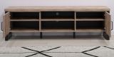 TV-Lowboard Concrete in Eiche Tabak und schwarz TV Unterteil 166 x 50 cm