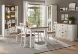 Sideboard Seyne in wei� Pinie und Eiche hell Landhaus Kommode 130 x 88 cm