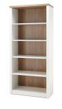 Regal Seyne in wei� Pinie und Eiche hell Landhaus Standregal 90 x 198 cm
