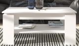 Couchtisch Selen in wei� Beistelltisch mit Ablage 100 x 60 cm