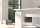 Couchtisch Selen in wei� Beistelltisch mit Ablage 100 x 60 cm
