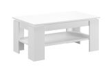 Couchtisch Selen in wei� Beistelltisch mit Ablage 100 x 60 cm