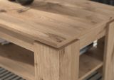 Couchtisch Selen in Nox Eiche Beistelltisch mit Ablage 100 x 60 cm